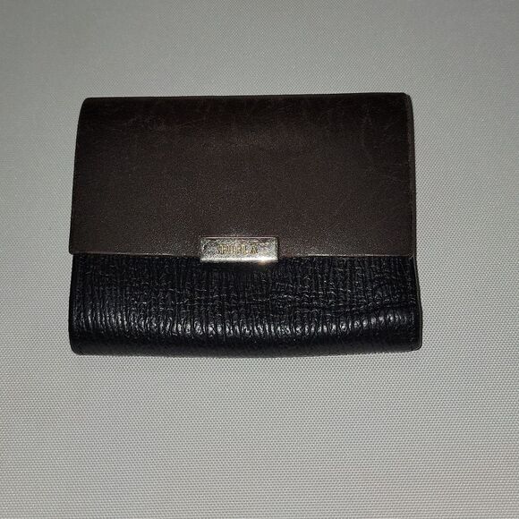 Furla Classic Trifold Wallet Saffiano Two Tone Leather • Vintage • Beautiful - Picture 3 of 10